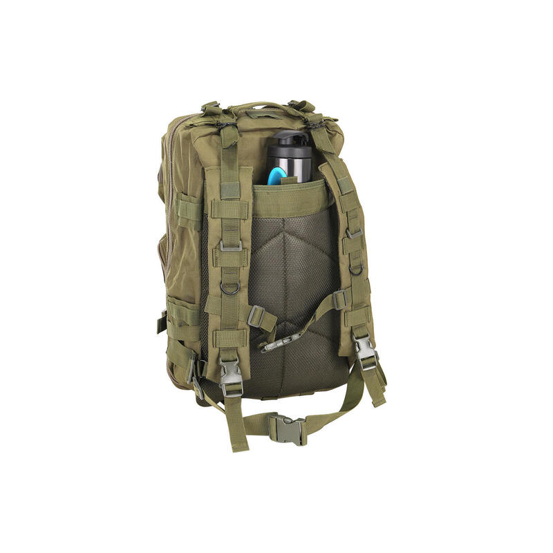 Rucsac tactic, Trizand, 5 compartimente, 600D, verde, 35 L, 37x29x55 cm