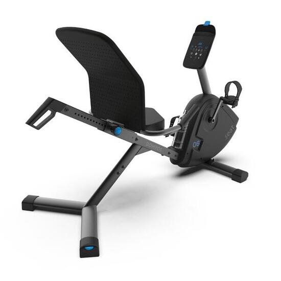 Seconde vie Vélo d'appartement semi allongé domyos eb seat connecté