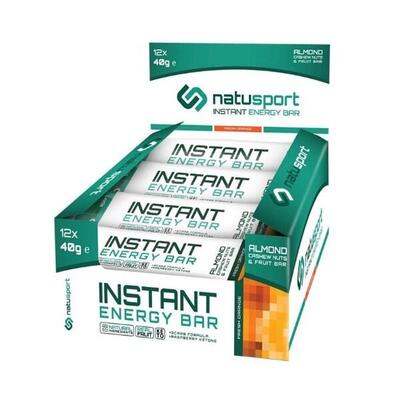 Instant energy bar - energiereep - noten & fruit - fresh orange - 12 stuks