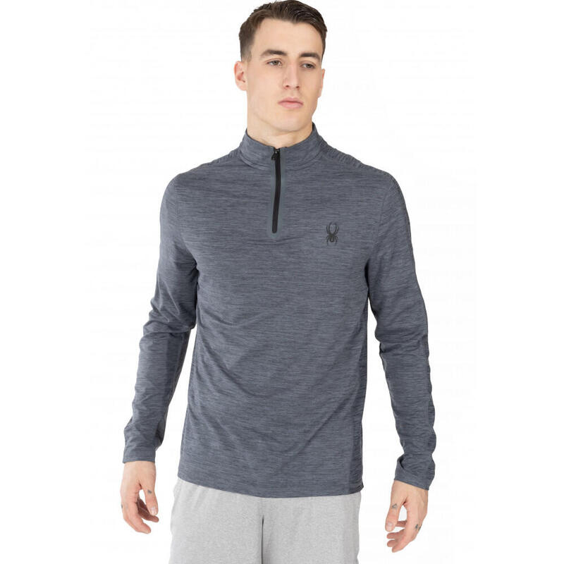 T-shirt manche longue avec fermeture au col