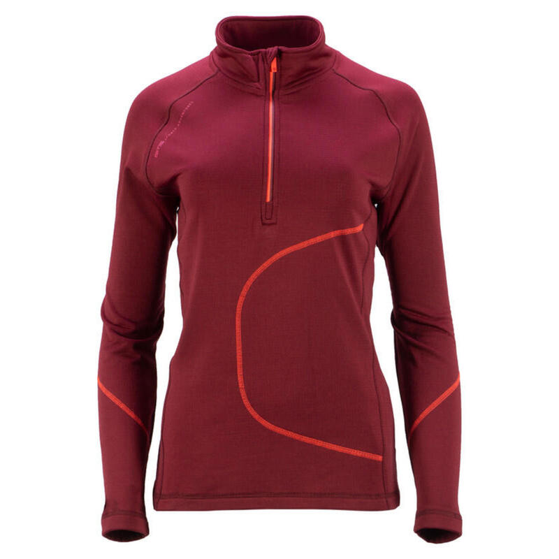 Midlayer GTS 200412L multifuncional mujer color Granate transpirable