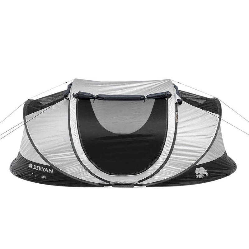 Deryan Tente Pop Up Luxury Cocoon - 4 Personnes - Argent/Noir