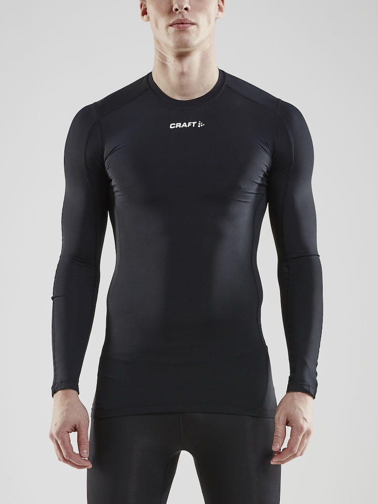 Pro Compression Lange Mouw Unisex - Zwart 2/4