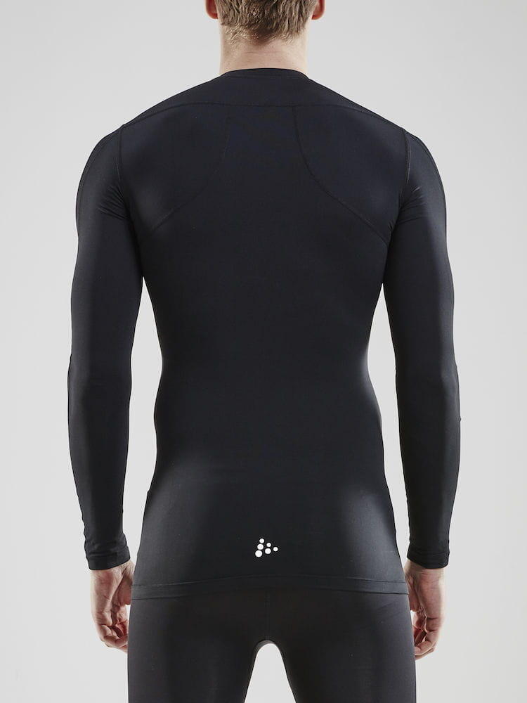 Pro Compression Lange Mouw Unisex - Zwart 3/4