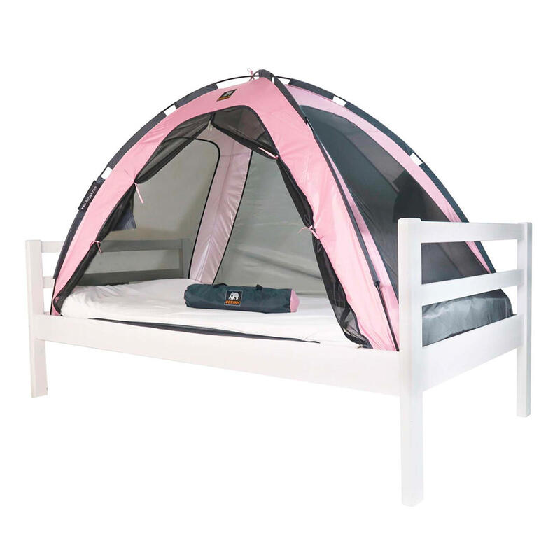 Cama tienda de campaña con mosquitera LUXURY Junior - 150X70cm - Rosa