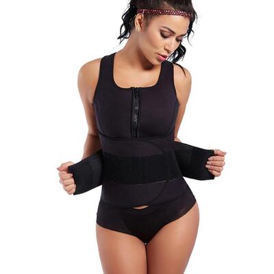 Damska kamizelka neoprenowa fitness wyszczuplająca z paskiem