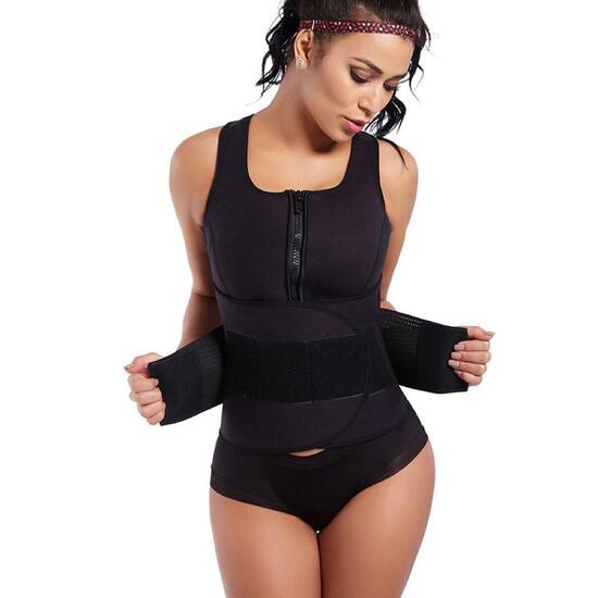 Damska kamizelka neoprenowa fitness wyszczuplająca z paskiem