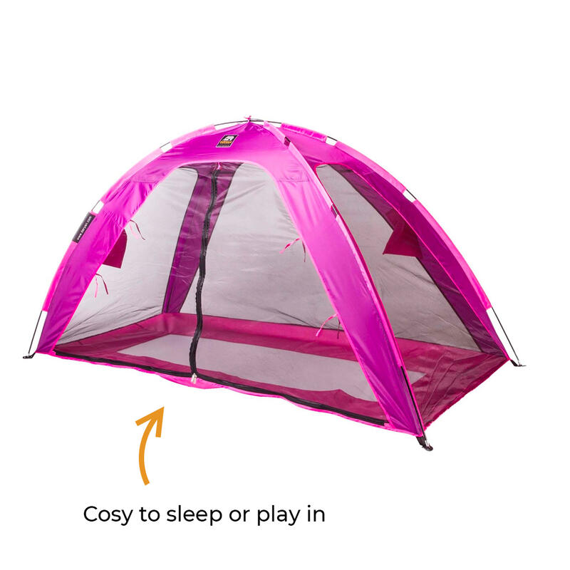 rede mosquiteira para tenda com cama deryan - 200 x 90 cm roxo