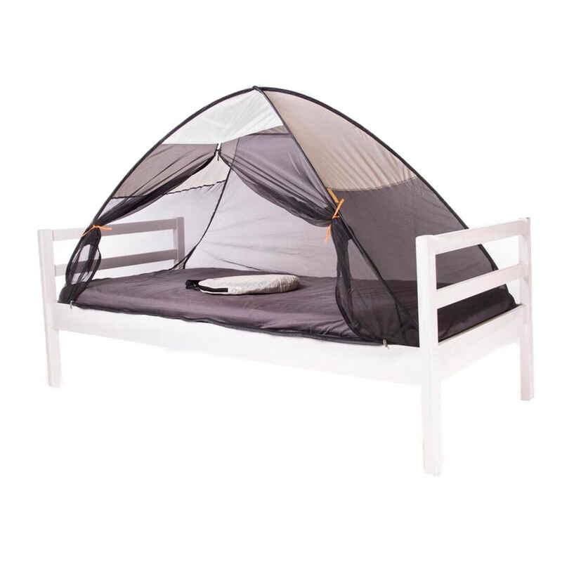 Luxus Bettzelt Moskitonetz - Pop Up - 200x90cm - Creme