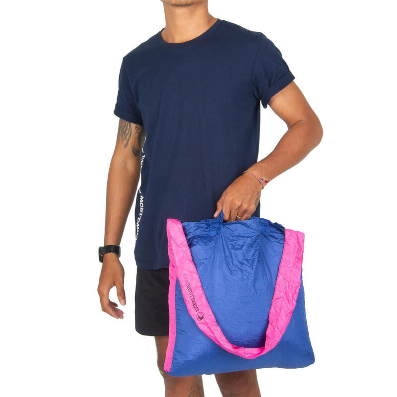 Eco Bag Small Royal Blue / Pink