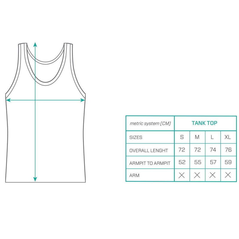 Doodle Tank Top Blauw