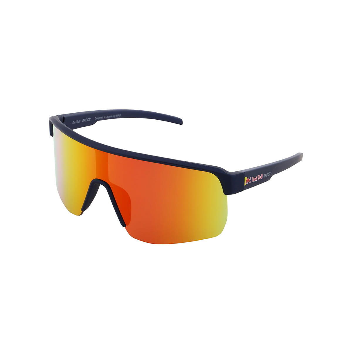 RED BULL SPECT EYEWEAR DAKOTA Zonnebril - Mat Metallic Blauw/Rood Revo