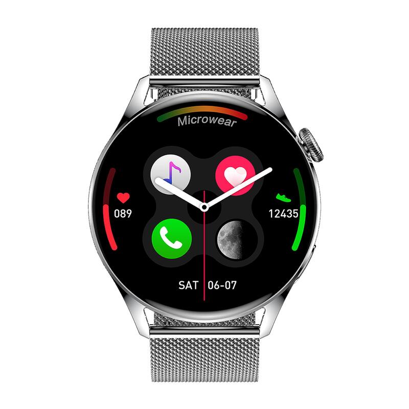 Ceas Smartwatch sport unisex Watchmark Wear3 argintiu