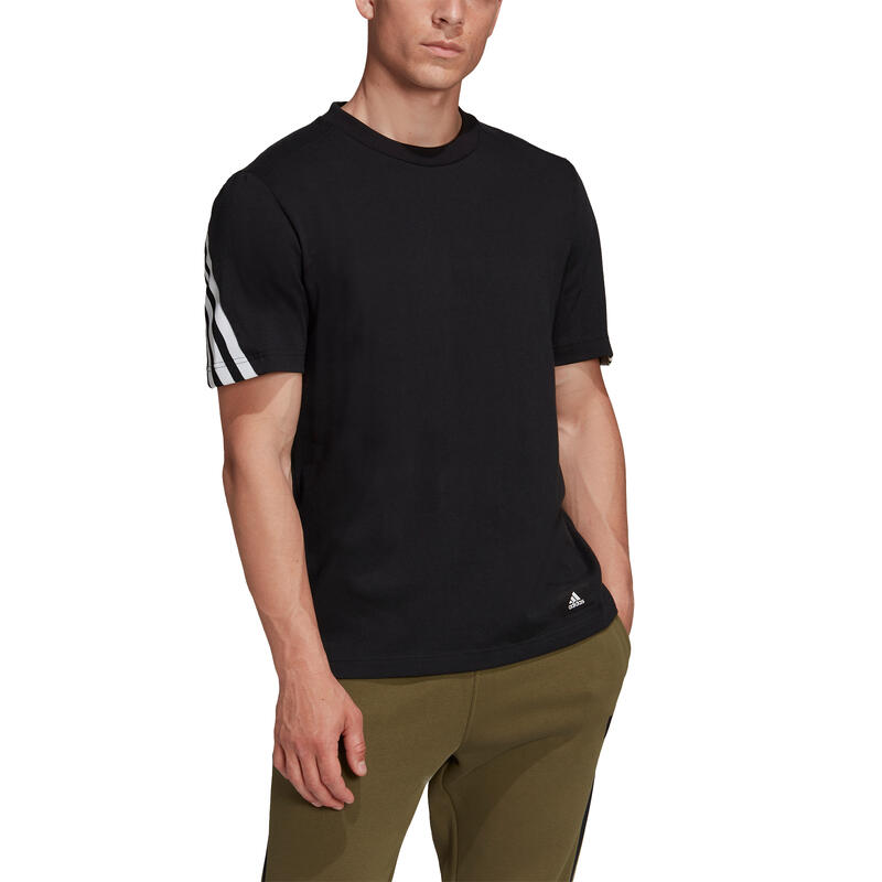 Camiseta de manga corta adidas Future Icons 3-Stripes, Negro, Hombre