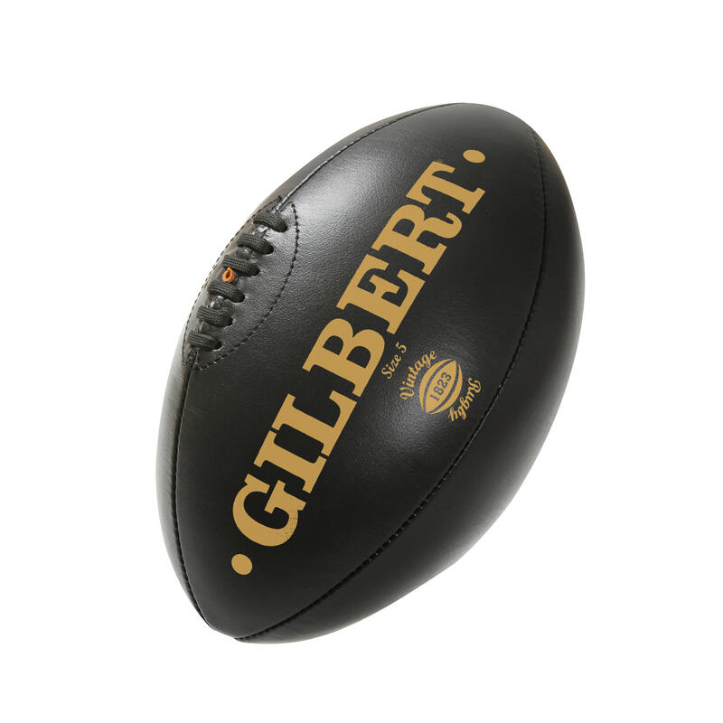 Mini ballon de rugby en cuir Vintage Gilbert (taille 1)