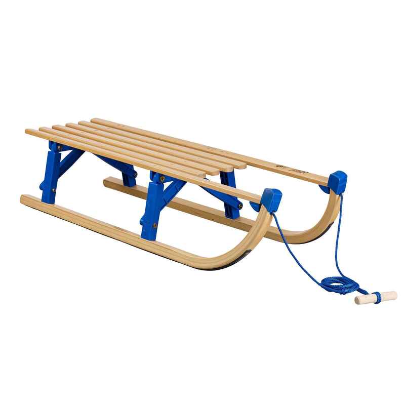 Zusammenklappbarer Holzschlitten - 100cm