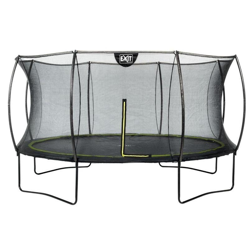 EXIT Toys - Trampoline Met Veiligheidsnet  - Silhouette - Rond - ø427cm - Zwart