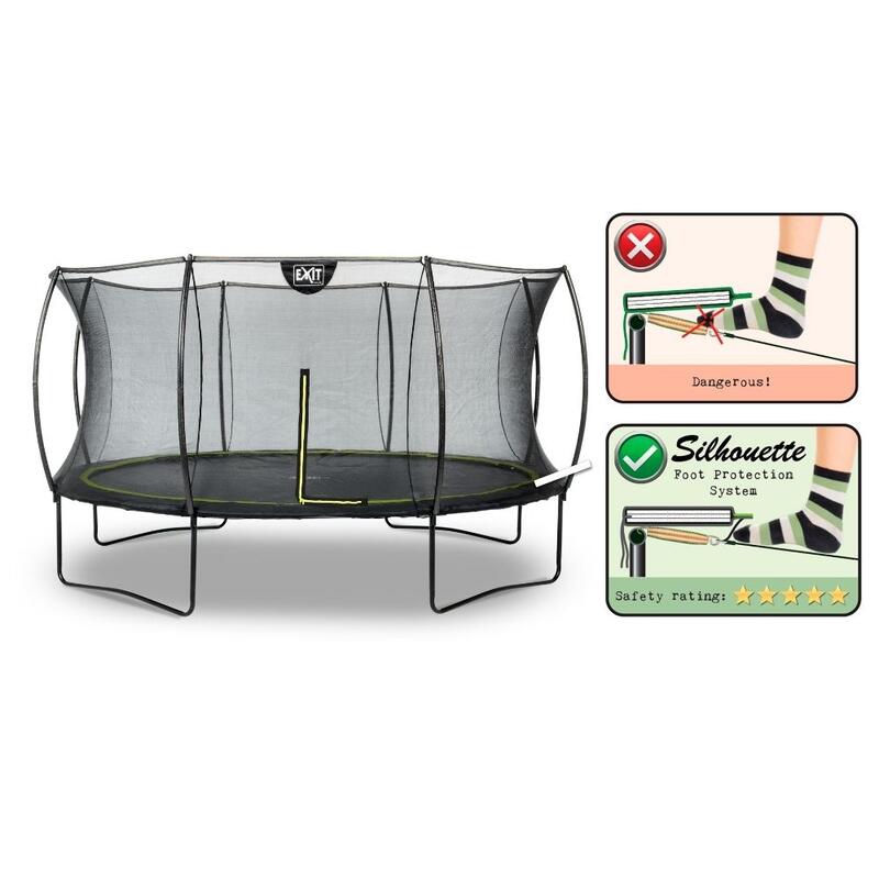 EXIT - Trampoline Met Veiligheidsnet - Silhouette - Autour de - ø427cm