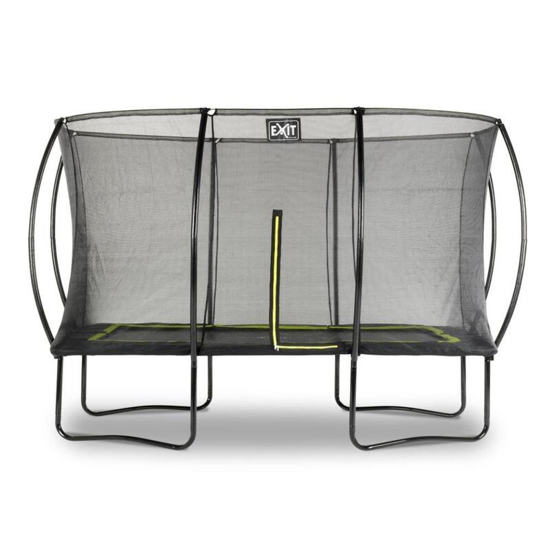 EXIT Toys - Trampoline Met Veiligheidsnet  - Silhouette  - 244x366cm - Zwart