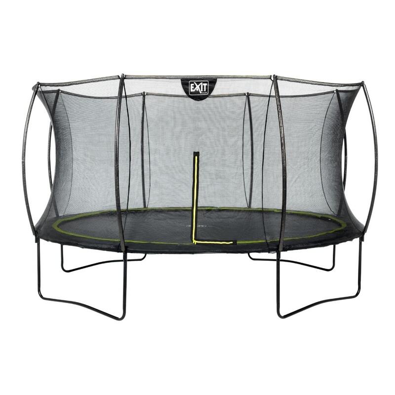 EXIT Toys - Trampoline Met Veiligheidsnet  - Silhouette - Rond - ø366cm - Zwart