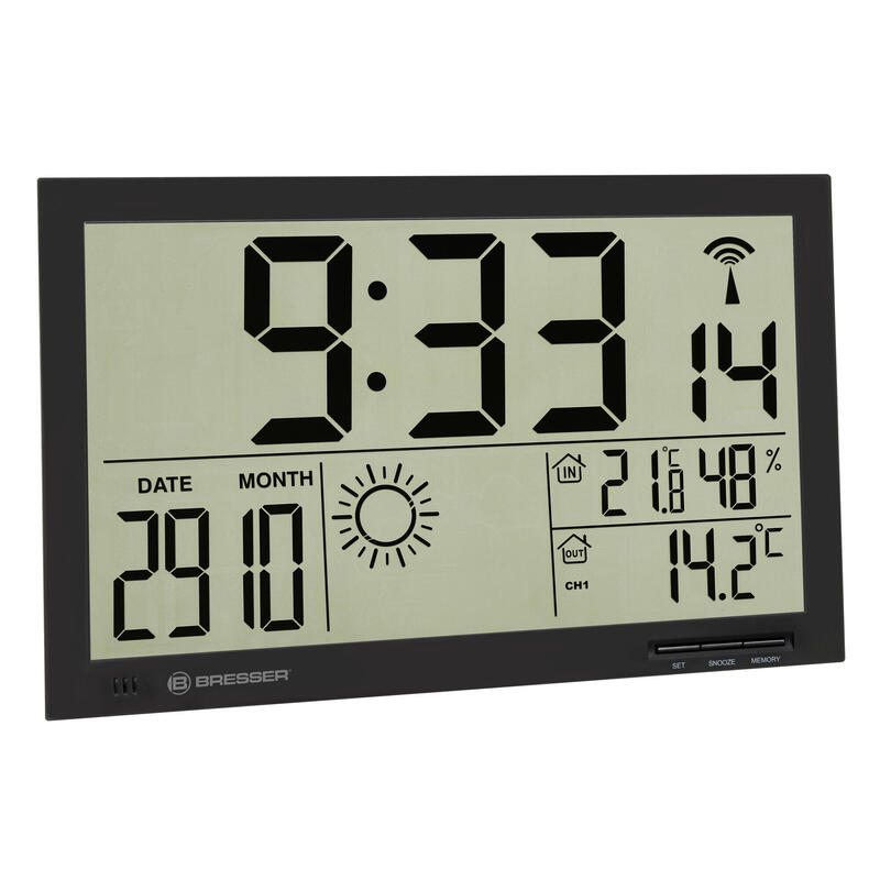 Estacion Meteorológico MyTime Jumbo LCD Bresser - Negro
