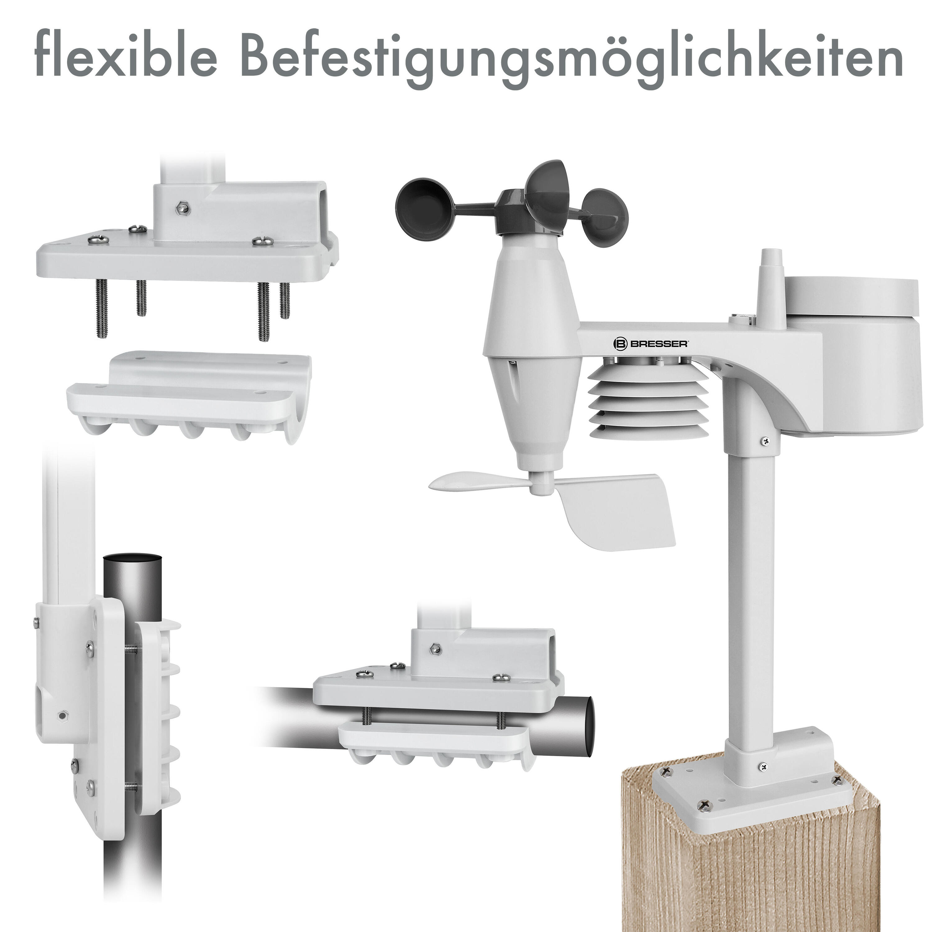 BRESSER Weather Center 5-in-1 zwart 4/7