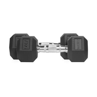 Hexagon-Hanteln 2x7 kg HEX THORN FIT