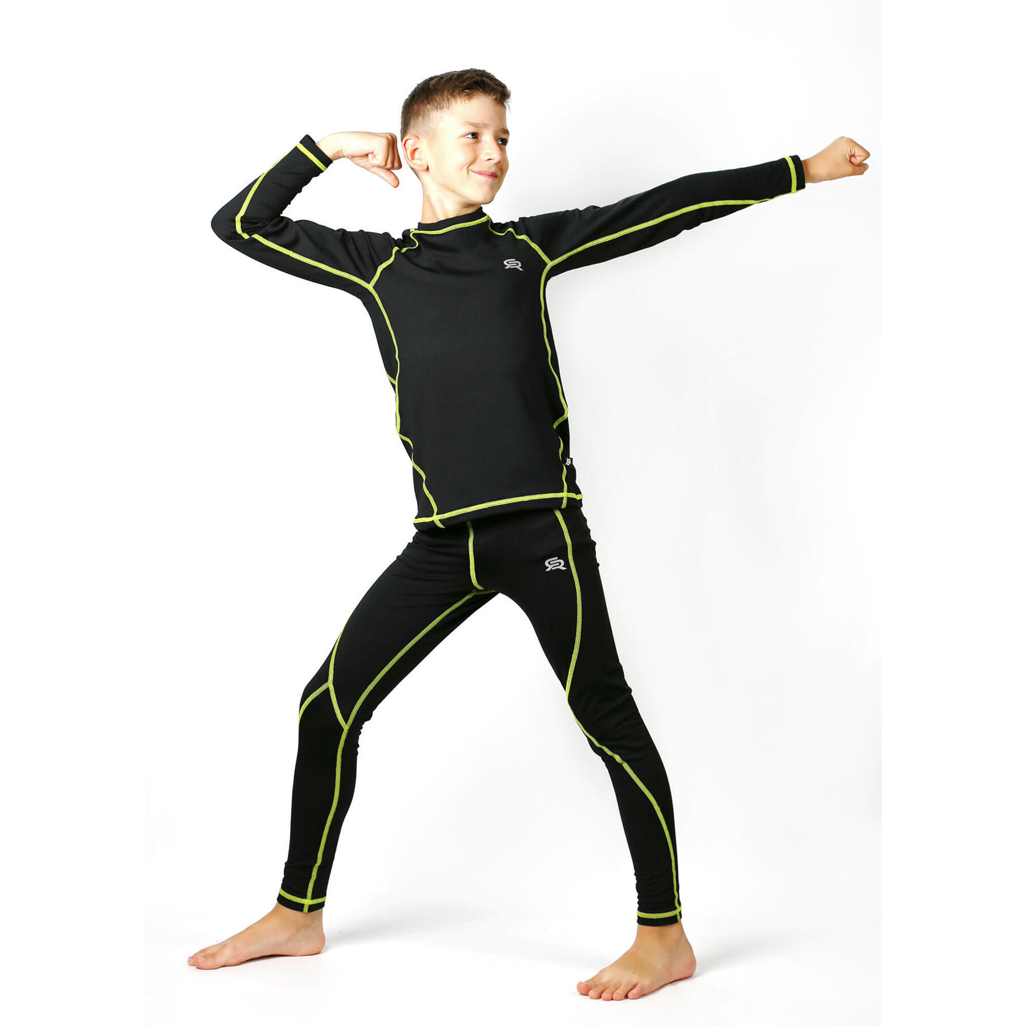 Rough Radical - Sous-vêtements Thermiques Respirants Pour Enfants Rough Radical Kris - Sous Maillot Manche Longue - Noir - 7-8 Ans / 128-134 Cm - Decathlon