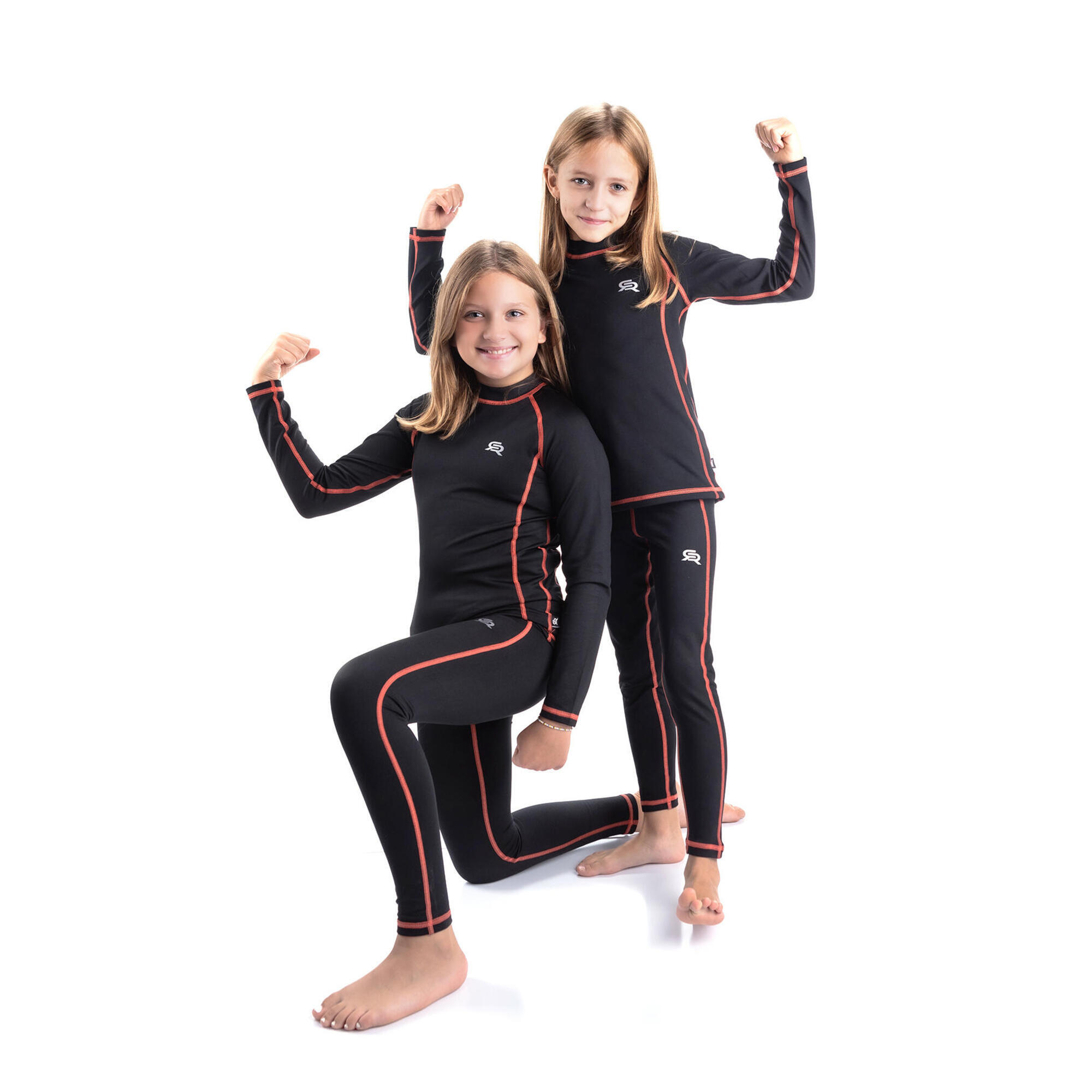 Rough Radical - Sous-vêtements Thermiques Respirants Pour Enfants Rough Radical Lola - Sous Maillot Manche Longue - Marron|noir|vert - 7-8 Ans / 128-134 Cm - Decathlon