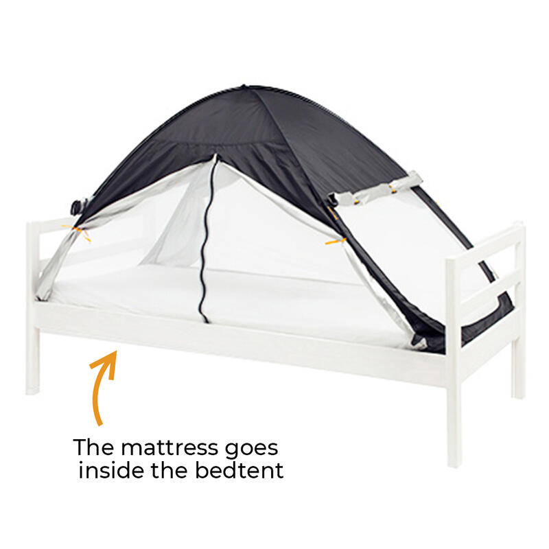 Zanzariera pop-up per tenda da letto di lusso - oscurante - Nera