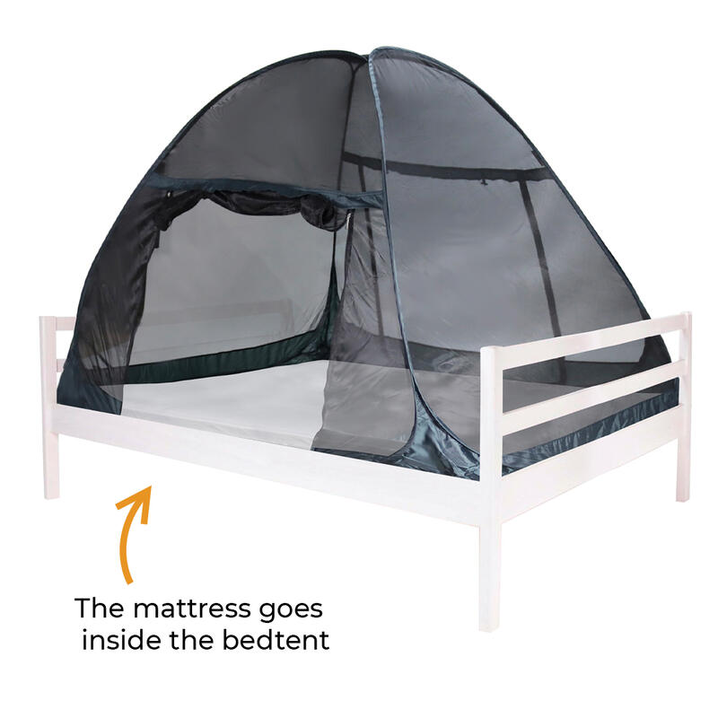 Bedtent Klamboe - Pop Up Adult- 200x180cm - Zwart