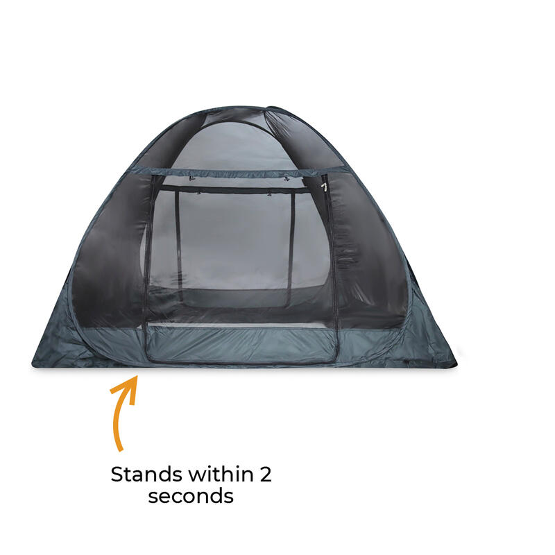 Bed Tent Plasă de țânțari - Pop Up Adult- 200x180cm - Negru