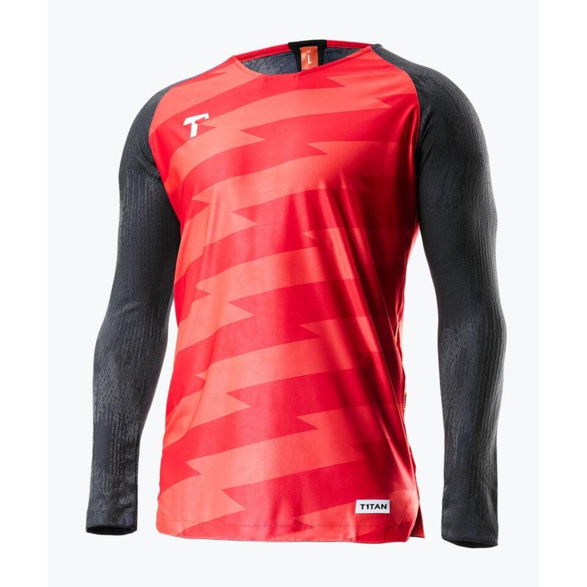 Camiseta de portero manga larga T1TAN unisex roja