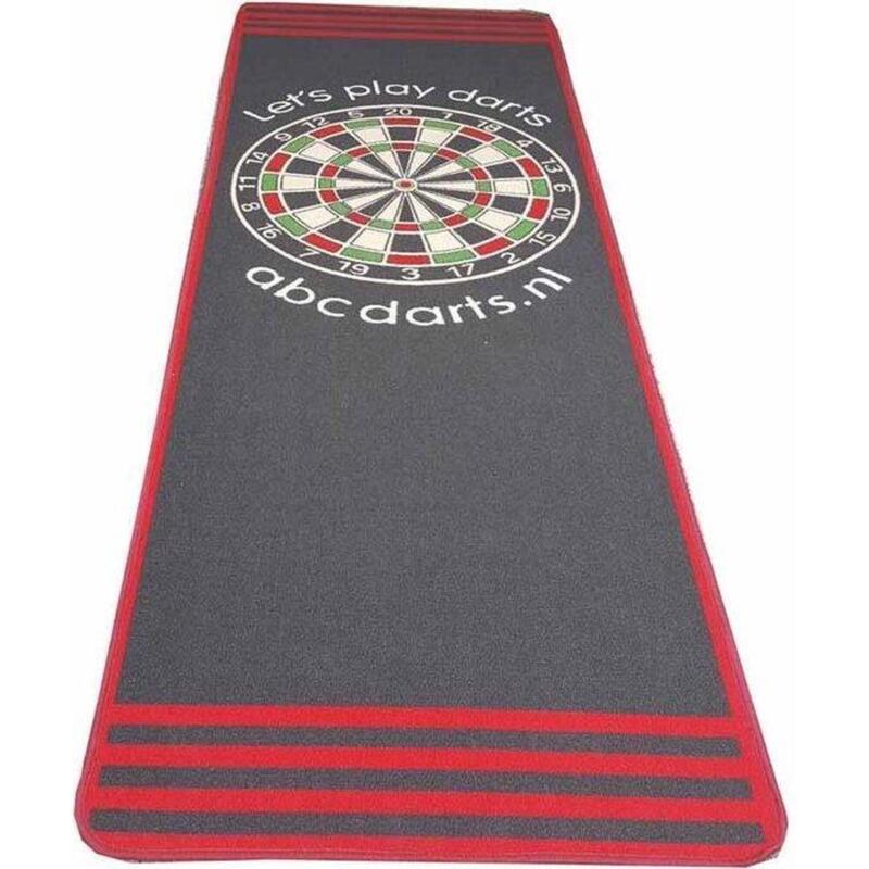 Tapis de fléchettes Anthracite Rouge - 241 x 80 cm