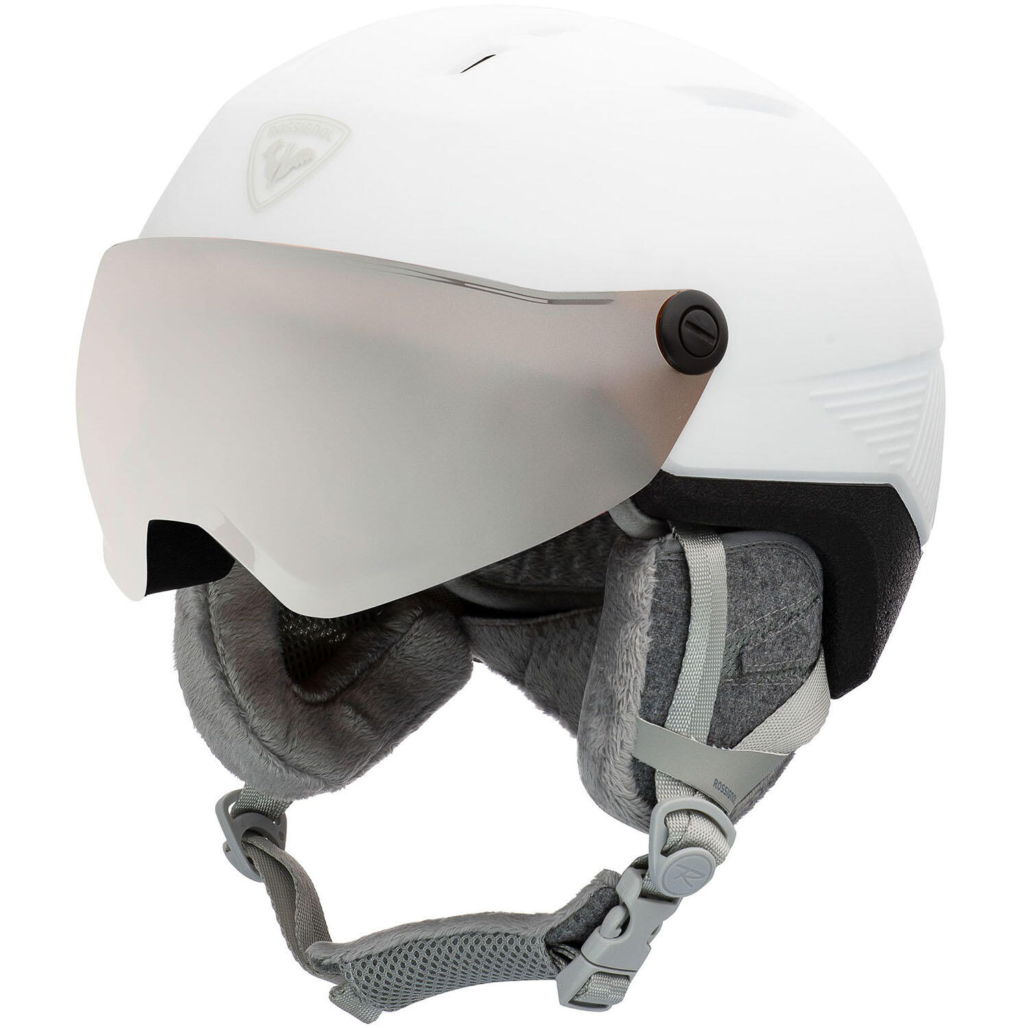 ROSSIGNOL Helm Skiën Dames Lichte Constructie Geïntegreerd Vizier Fit Visor Impacts