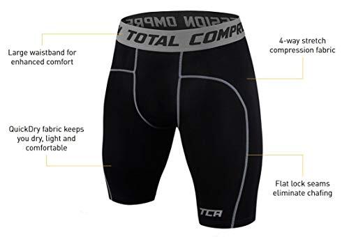 Men's Performance Base Layer Compression Shorts - Forest Night 4/5