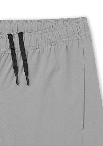 Men's Laser Light Weight Running Shorts with Pockets - Cool Grey 3/5