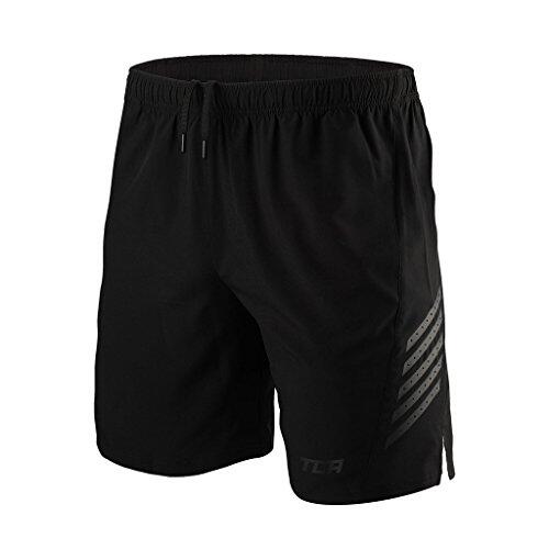TCA Men's Laser Light Weight Running Shorts with Pockets - Black
