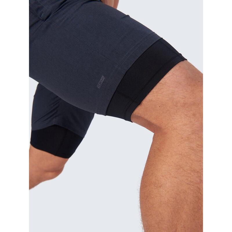 Short de Compression Pour Homme Avec Poches Short de Sport