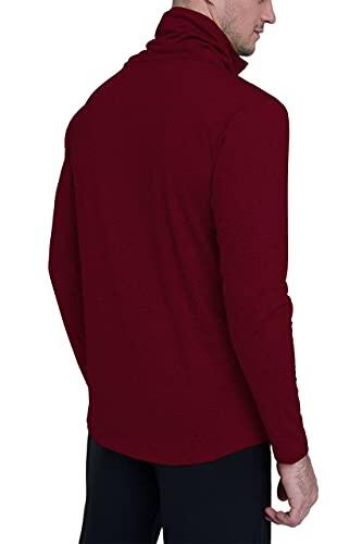 Men’s Thermal Funnel Neck Top - Cabernet 2/5