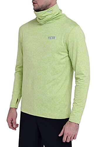 TCA Men’s Thermal Funnel Neck Top - Lime Punch