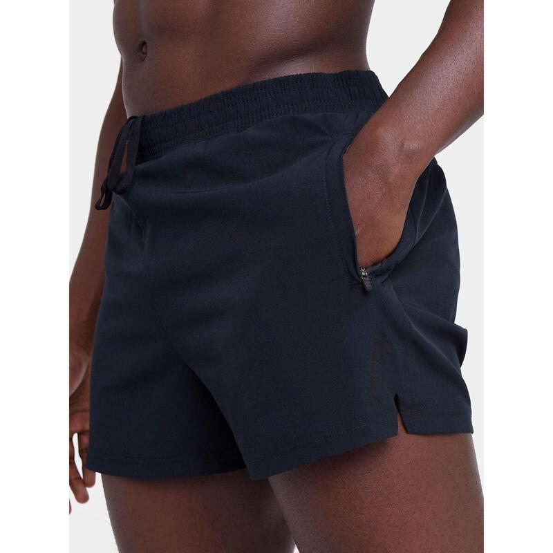 Heren Pace 3 Inch Hardloopshorts met Ritssluiting Zakken