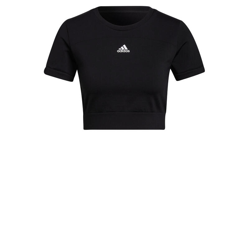 T-shirt femme adidas Aeroknit Seamless Fitted Cropped