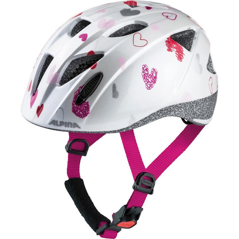 ALPINA Kinder-Helm  Ximo white hearts