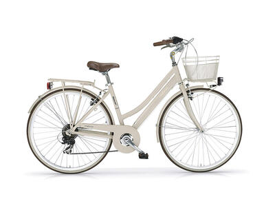 Trekkingfiets nieuwe boulevard woman 28" 18 versnellingen crème