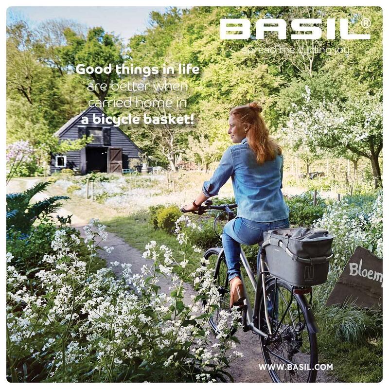 Basil 2 jours transporte tous les mik - panier de vélo - à l'arrière - gris