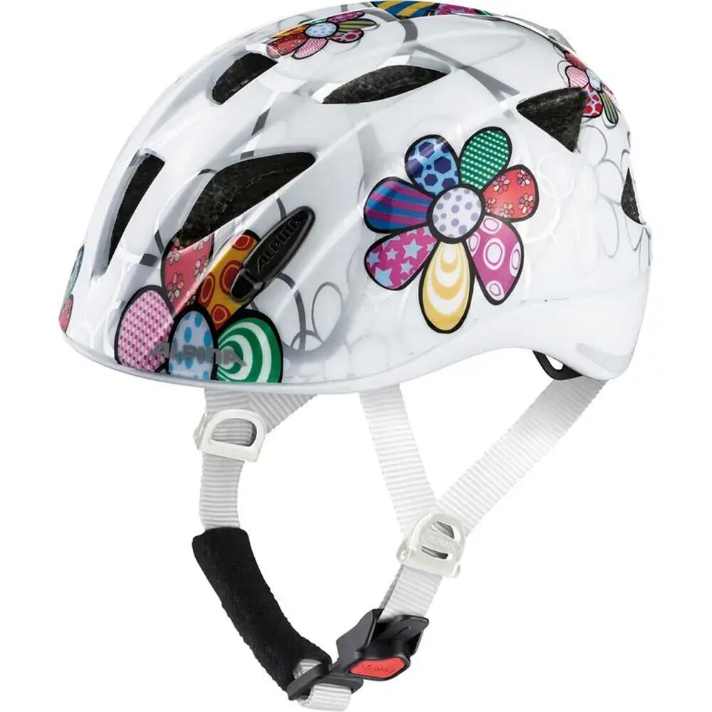 Olympic Sportswear Alpina Kids Helmet Ximo Flash White Flower 47-51 cm