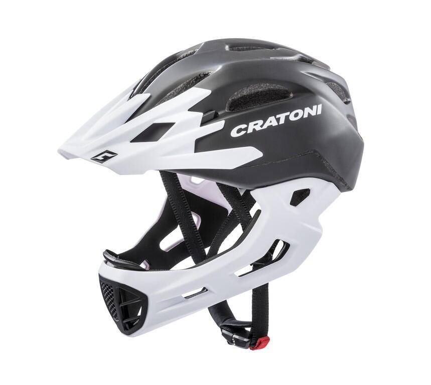 Kask rowerowy freeride C-Maniac czarny/biały matowy