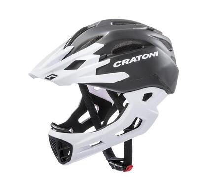 Kask rowerowy freeride C-Maniac czarny/biały matowy