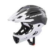 CRATONI Casco bici freeride C-Maniac nero/bianco opaco